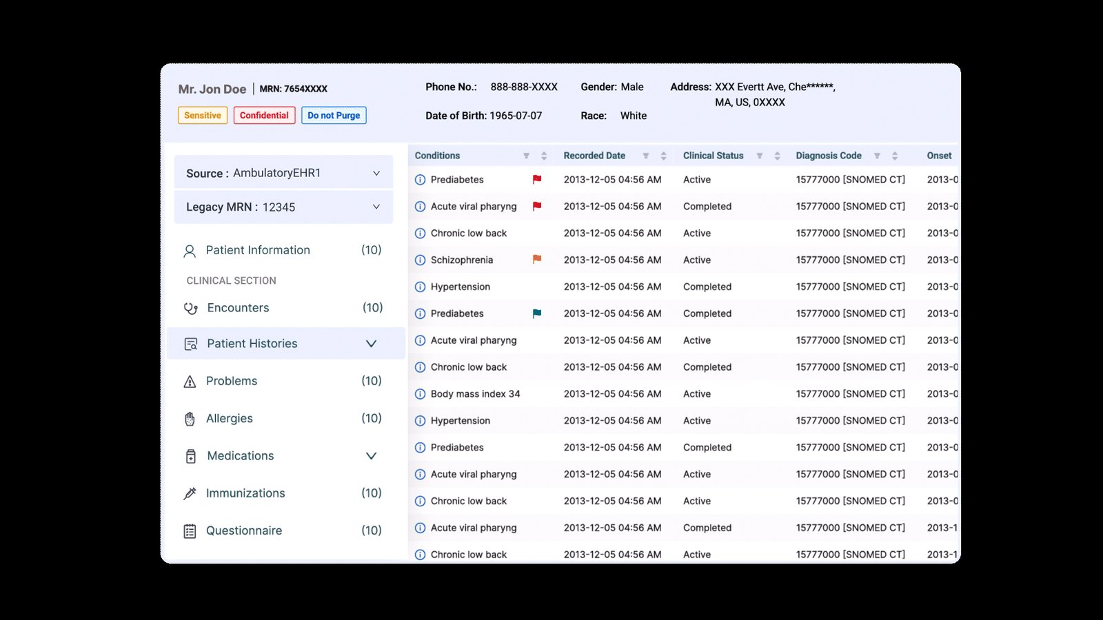 Muspell patient-centric clinical archive