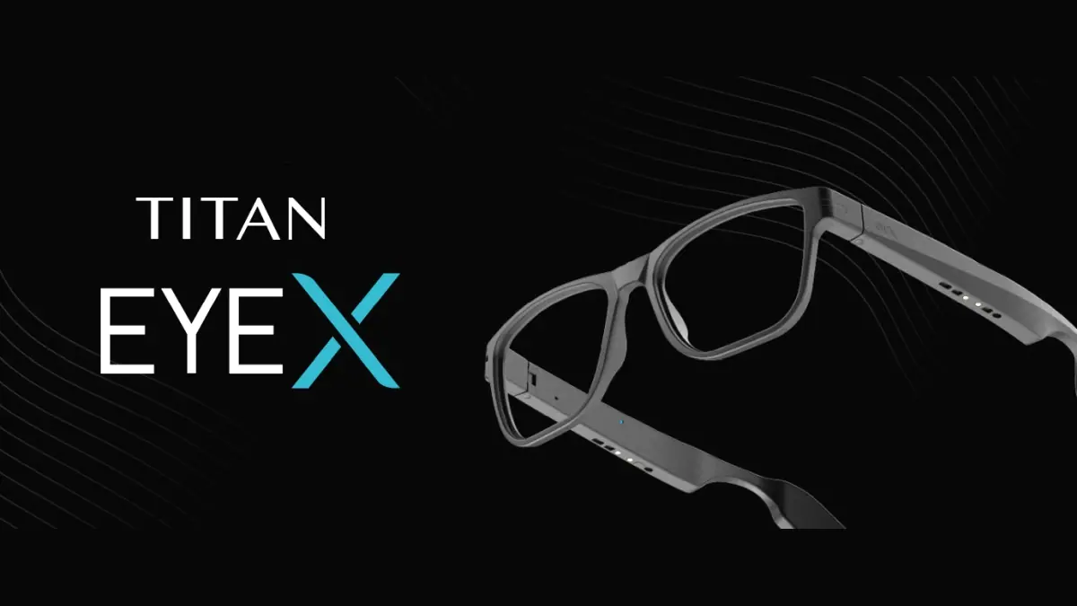 Titan EyeX smart glasses campaign key visual