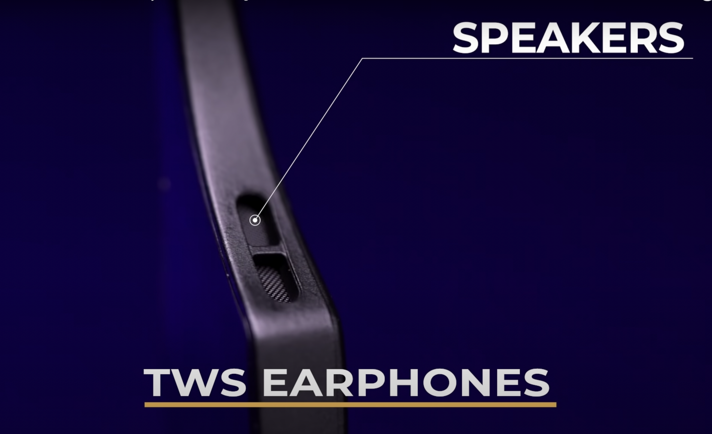 Close-up of EyeX open-ear speaker