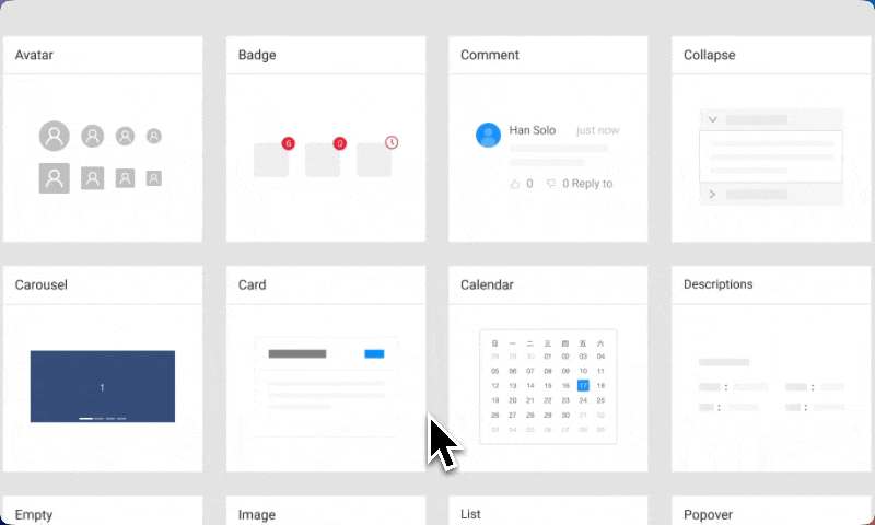 The Lego Figma library, with components organised on individual documented artboards